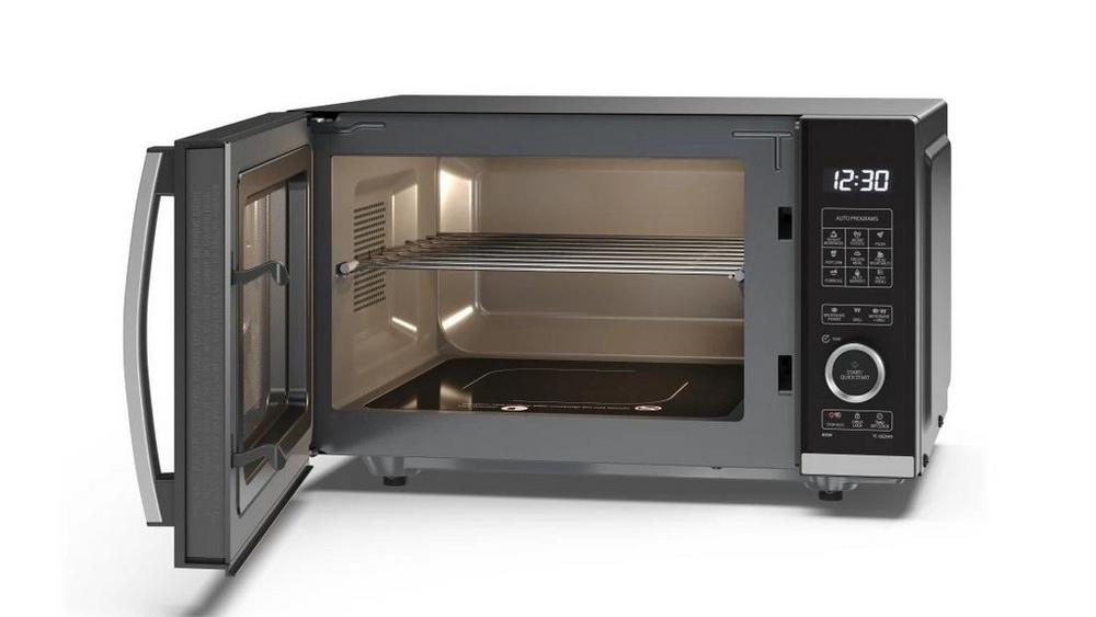 Sharp YC-QG204AU-B 20 Litres Flatbed Microwave Oven with Grill - Black