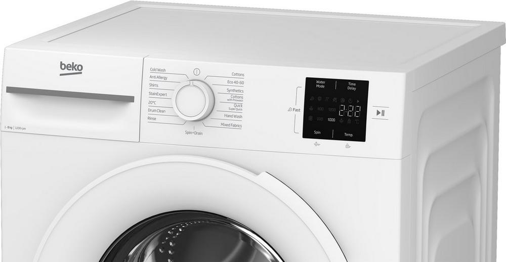Beko BMN3WT3821W 8kg 1200 Spin Washing Machine - White