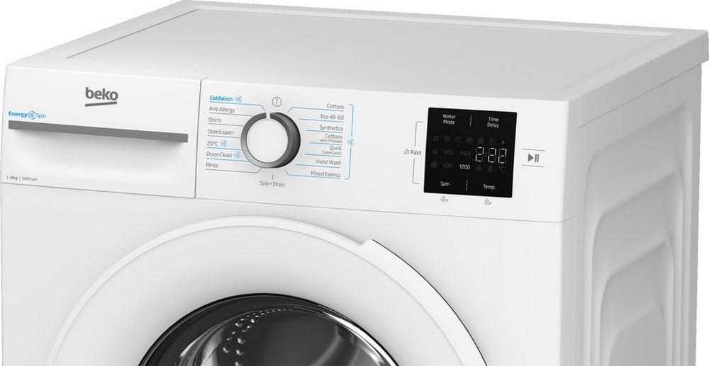 Beko BMN3WT3841W 8kg 1400 Spin Washing Machine - White