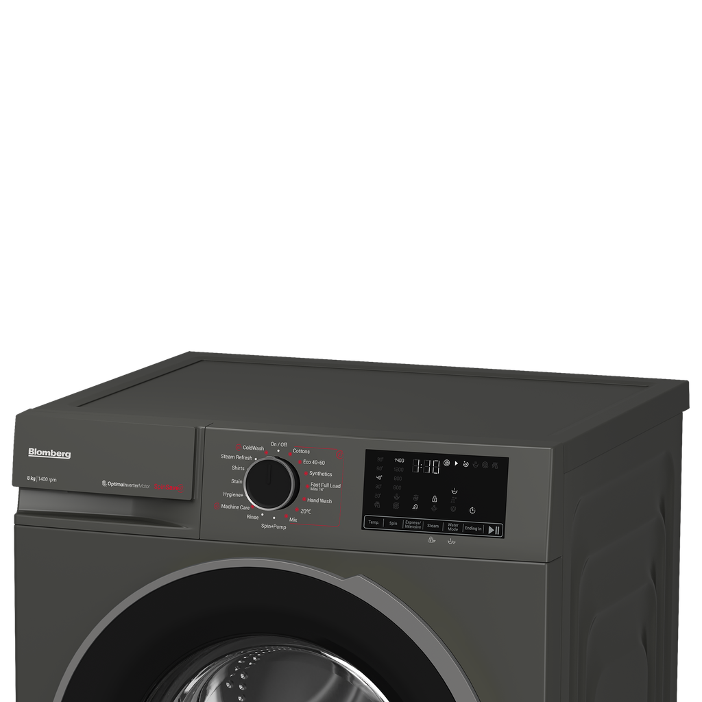 Blomberg LWA18461G 8kg 1400 Spin Washing Machine - Graphite