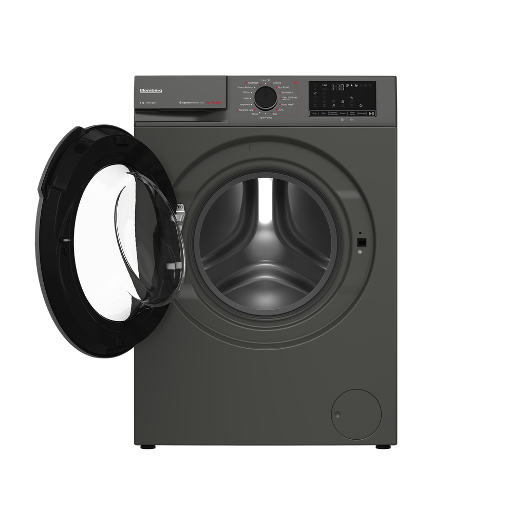 Blomberg LWA18461G 8kg 1400 Spin Washing Machine - Graphite