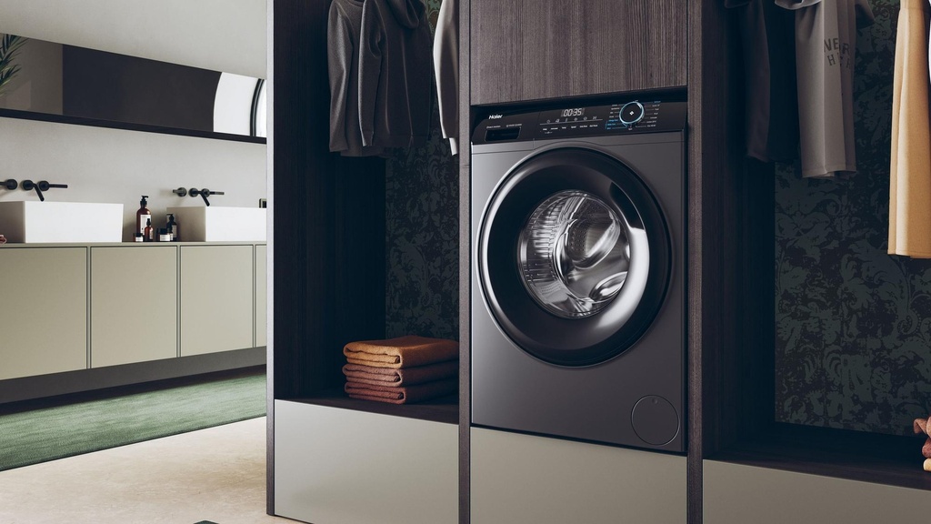Haier HW80-B16939S8 8kg 1600 Spin Washing Machine - Graphite