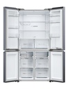 Haier HCR5919EHMB 90cm Freestanding American Fridge Freezer - Brushed Black