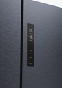 Haier HCR5919EHMB 90cm Freestanding American Fridge Freezer - Brushed Black