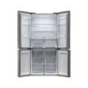 Haier HCR59F19ENMM 90.8cm  Freestanding American Fridge Freezer - Platinum Inox