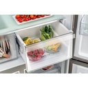 Haier HCR59F19ENMM 90.8cm  Freestanding American Fridge Freezer - Platinum Inox