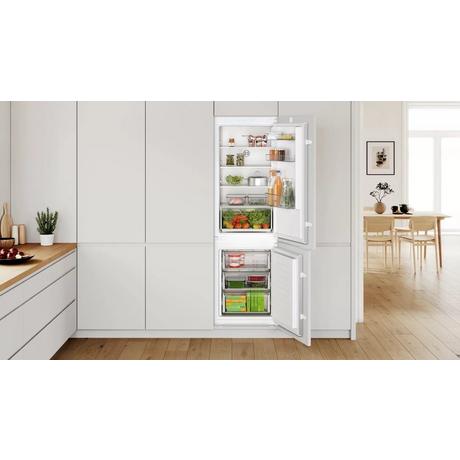 Bosch KIN86NSE0G 54.1cm 70/30 Built-In Frost Free Fridge Freezer - White
