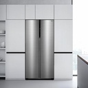 Midea MDRS619FGE46 83.5cm Fridge Freezer - Stainless Steel