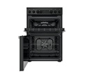 Hotpoint HDEU67V9C2B/UK 60cm Double Oven Electric Cooker with Induction Hob - Black