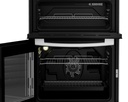 Zenith ZE605W 60cm Twin Cavity Electric Cooker with Glass Hob - White