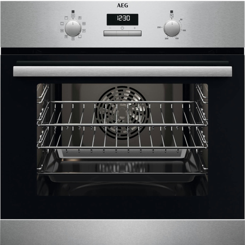 AEG BCX23101EM 59.4cm Built In Electric Single Oven - Stainless