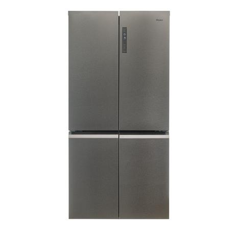 Haier HCR59F19ENMM 90.8cm  Freestanding American Fridge Freezer - Platinum Inox