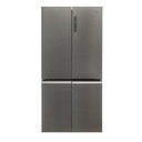 Haier HCR59F19ENMM 90.8cm  Freestanding American Fridge Freezer - Platinum Inox