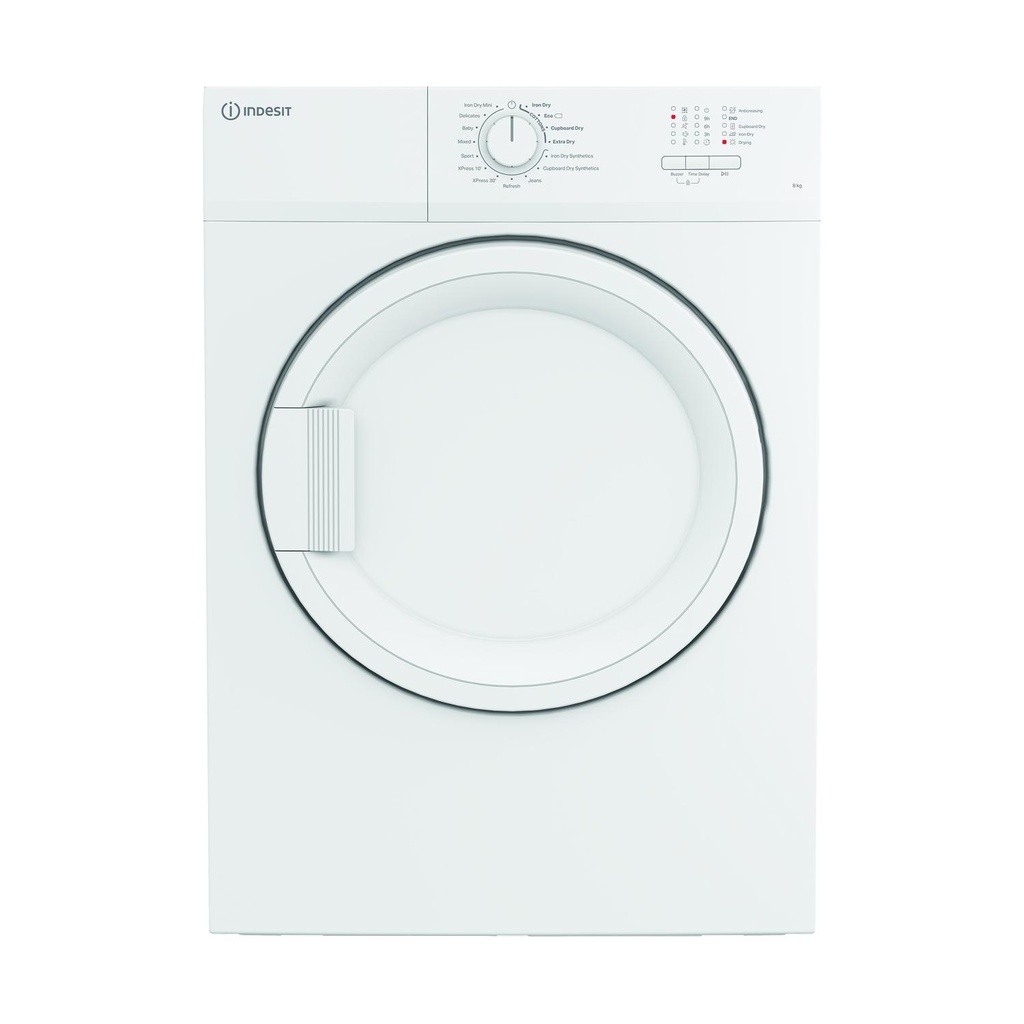 Indesit CYDA81WWGLUK 8kg Vented Tumble Dryer - White