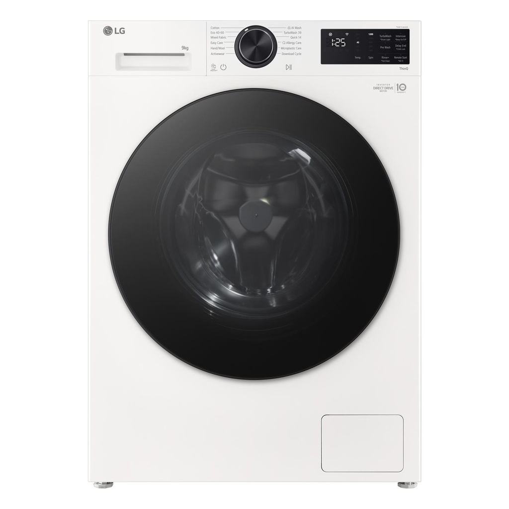 [F2X50S9TWB] LG F2X50S9TWB 9kg 1200 Spin Washing Machine - White