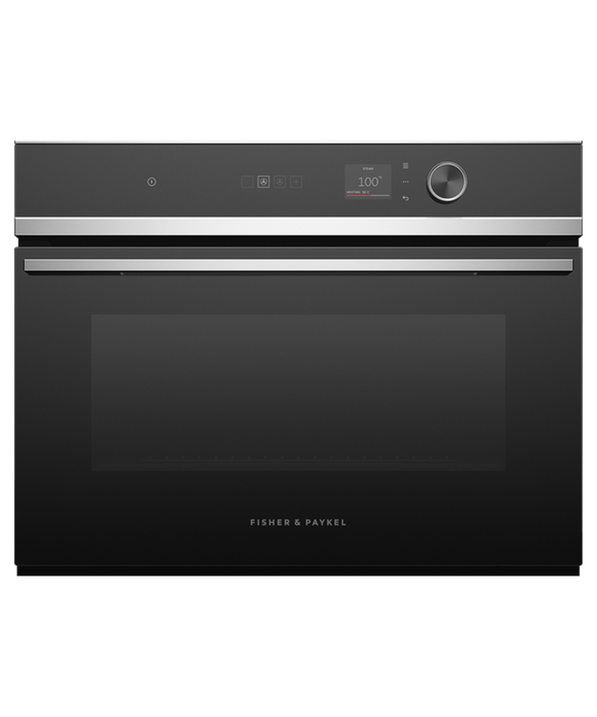 Fisher & Paykel OS60NDLX1 Built In Compact Steam Oven - Black / Stainless Steel
