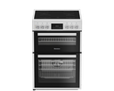 Blomberg HKRN651W 60cm Double Oven Electric Cooker with Vitroceramic Hob - White