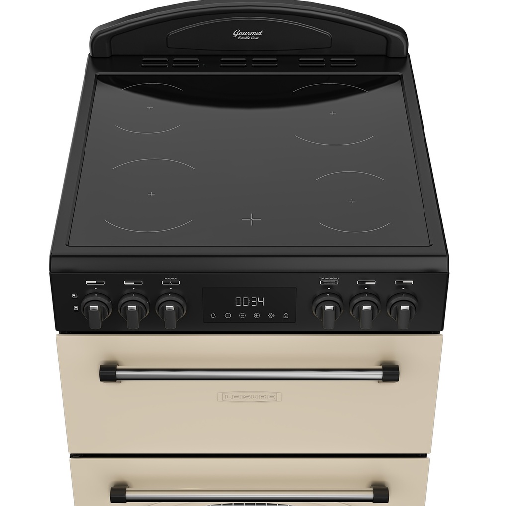 Leisure CLB60ECC 60cm Double Oven Electric Range Cooker - Cream