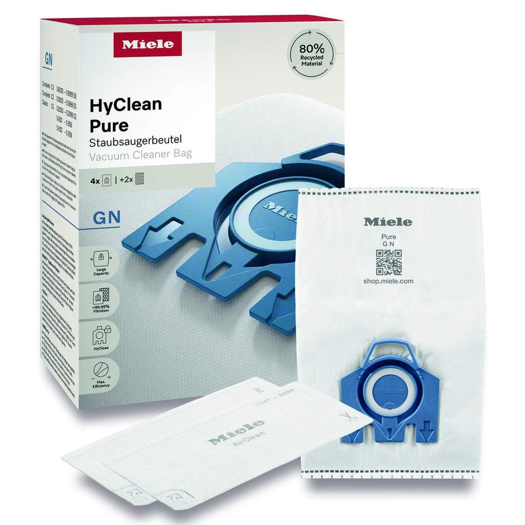 [GNHYCLEANPURE] Miele GNHyCleanPure Vacuum Cleaner Bags - 4 Pack