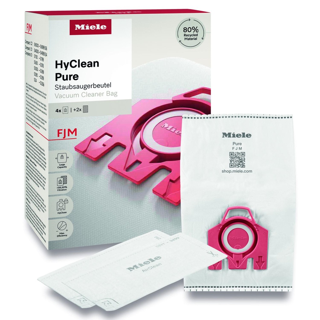 [FJMHYCLEANPURE] Miele FJMHyCleanPure Vacuum cleaner Bags - 4 Pack