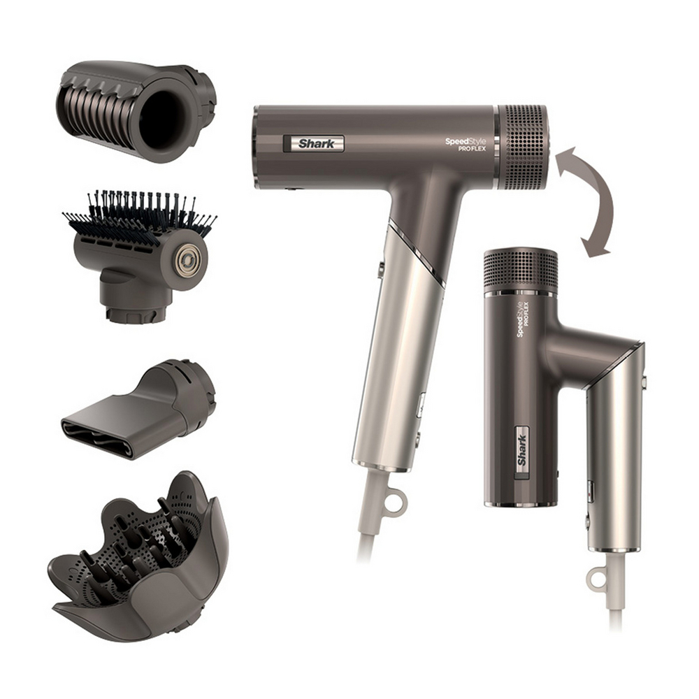 [HD542UK] Shark HD542UK SpeedStyle Pro FLEX 4-in-1 High-Velocity Hair Dryer System - Mocha Silver