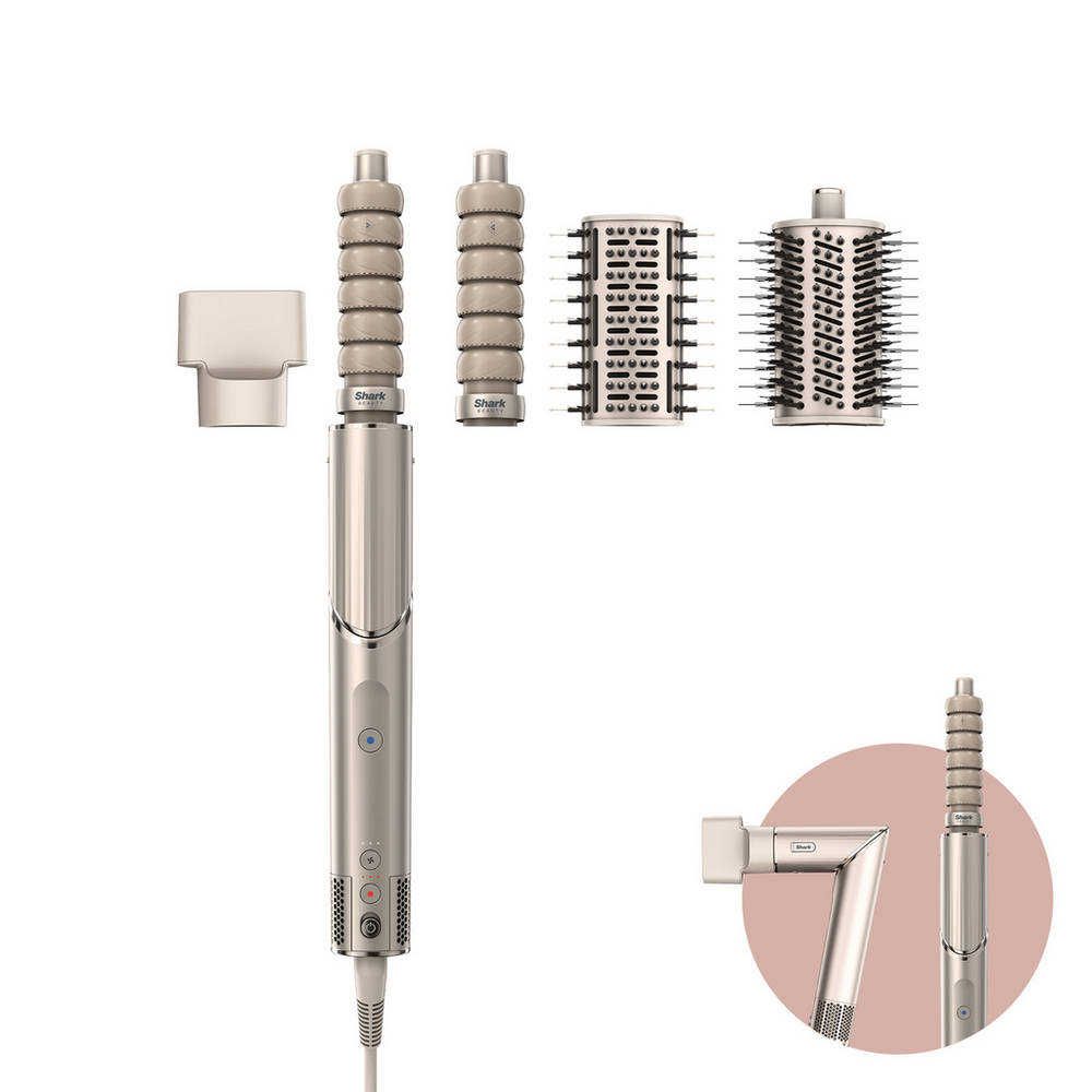 [HD436SLUK] Shark HD436SLUK FlexStyle Air Styler & Hair Dryer for Straight & Wavy Hair - 4 Attachments - Stone