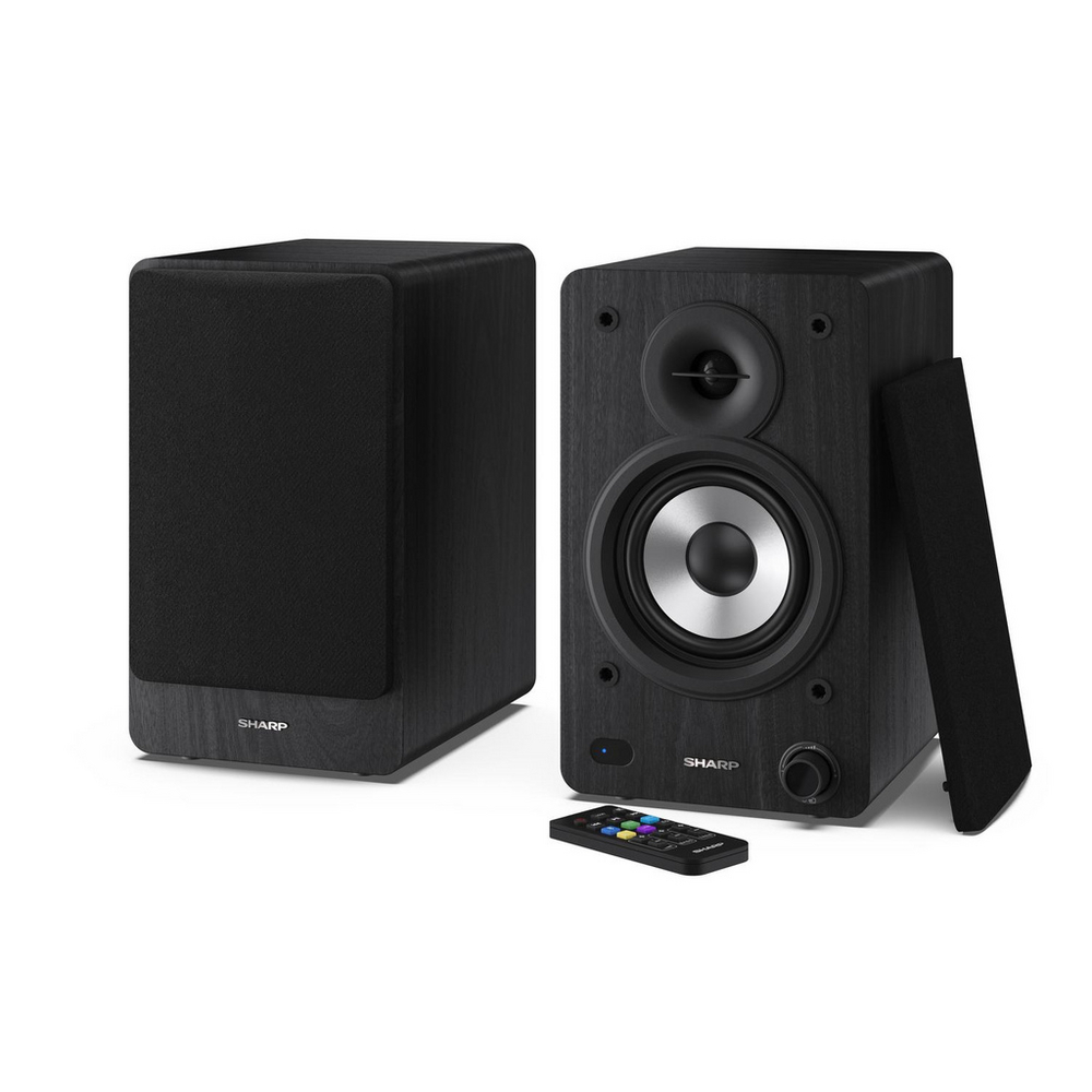 [CP-SS30 BK] Sharp CP-SS30 BK Pair of Wireless Bookshelf Speakers - Black