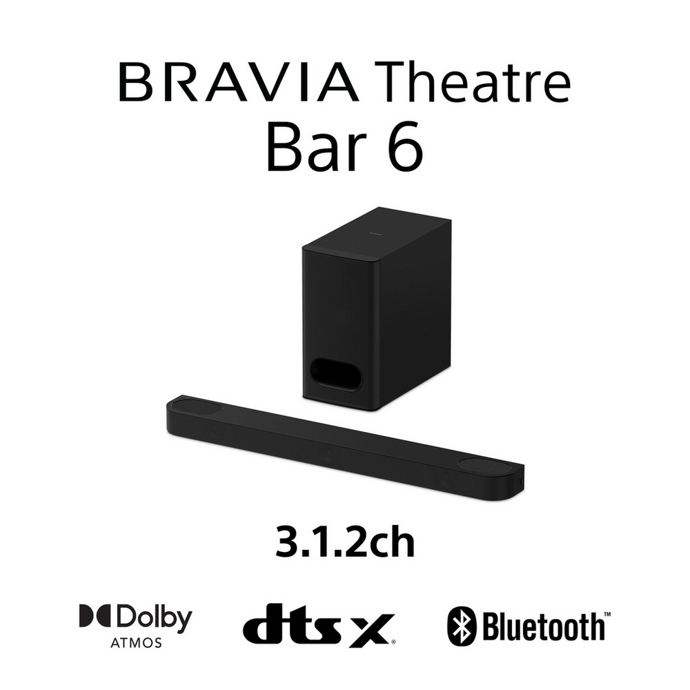 [HTB600.CEK] Sony HTB600.CEK 3.1.2ch BRAVIA Theatre Bar 6 Dolby Atmos® Soundbar - Black
