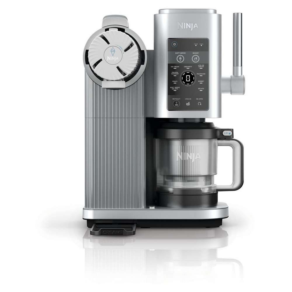Ninja NC701UK Swirl by CREAMi 13-in-1 Soft Serve & Ice Cream Maker - Platinum Silver