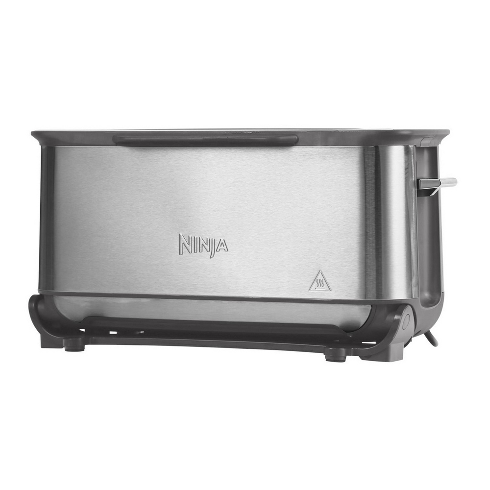 Ninja ST202UK 3-in-1 2 Slice Toaster - Grill and Panini Press - Stainless Steel