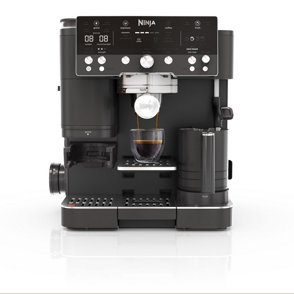 Ninja ES601UK Luxe Café Premier Series Espresso Machine - Black/Stainless Steel