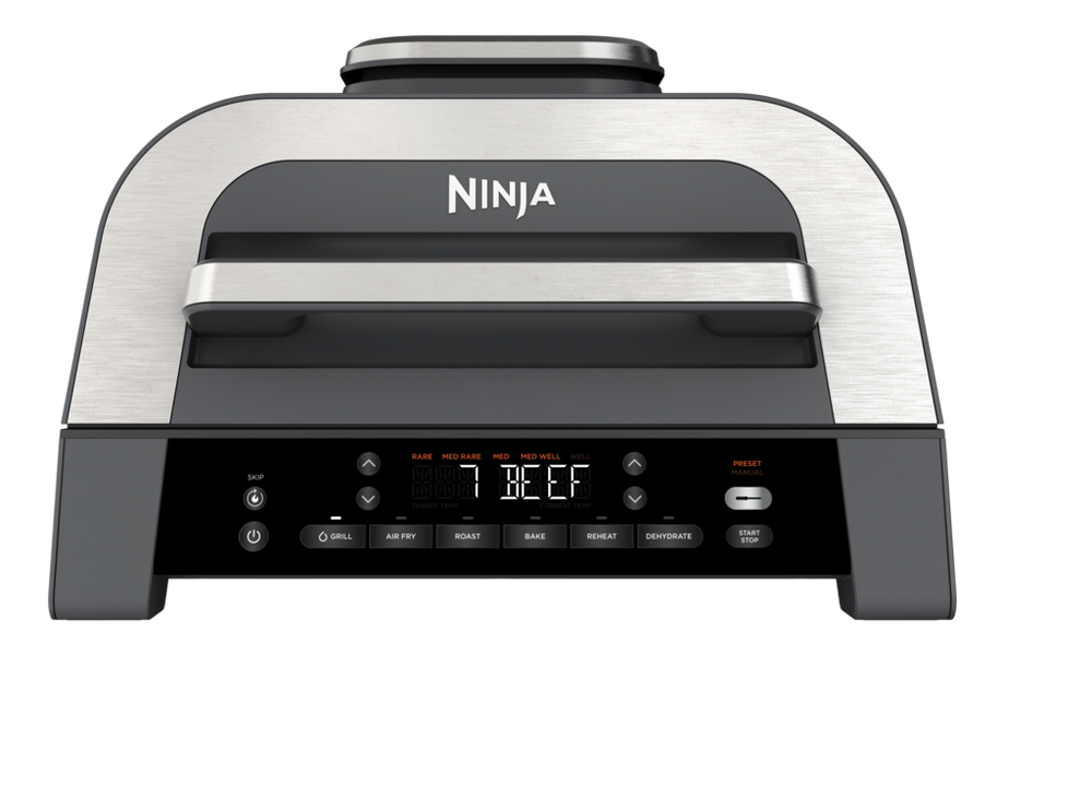 Ninja DG551UK Electric Air-Grill & Fryer - Black/Stainless Steel