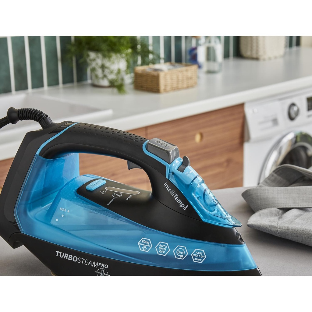[303210] Morphy Richards 303210 Turbosteam 3100w Pro Digital Intellitemp Iron - Blue