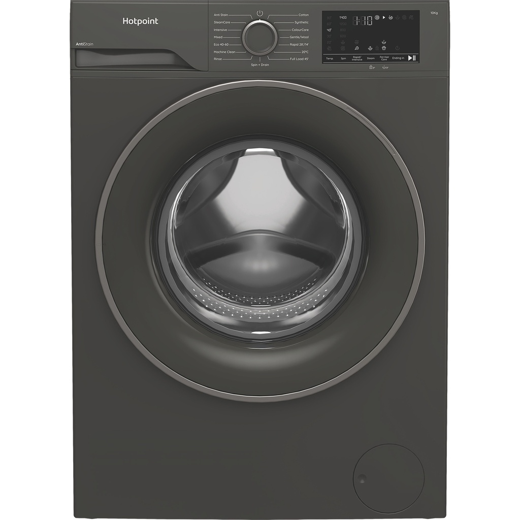 [H101GANTISTAIN] Hotpoint H101GANTISTAIN 10kg 1400 Spin Washing Machine with PetHairCare - Graphite