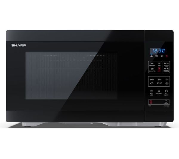 Sharp YC-MA262AE-B Classic Microwave Oven, 26L, Combi with Air Fryer - Black