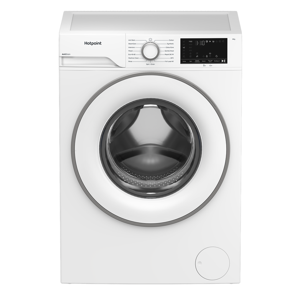 Hotpoint HEV841WUK 8kg 1400 Spin Washing Machine - White