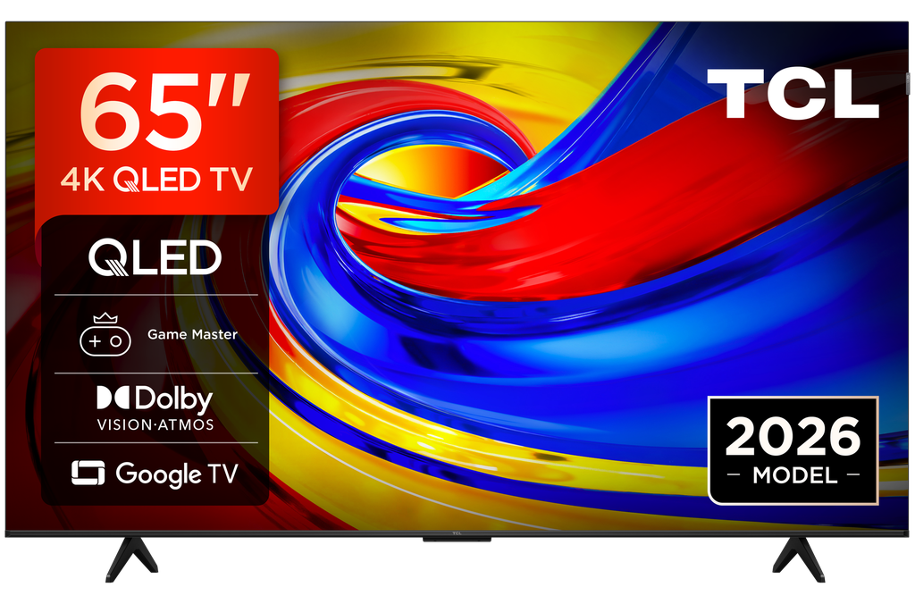TCL 65P7L-UK 65" 4K HDR QLED Direct LED Google TV- Black