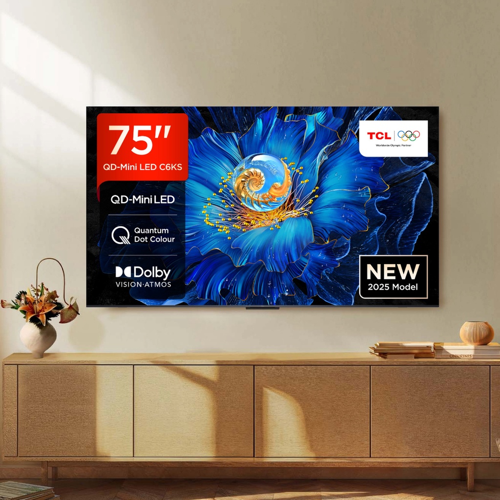 [75C6KS-UK] TCL 75C6KS-UK 75" 4K Ultra HD QD-Mini LED TV