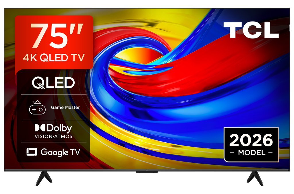 [75P7L-UK] TCL 75P7L-UK 75" 4K HDR QLED Direct LED Google TV - Black