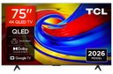 TCL 75P7L-UK 75" 4K HDR QLED Direct LED Google TV - Black