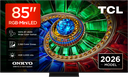 TCL 85RM7L-UK 85" 4K Ultra HD RGB MINI LED Google TV - Black