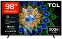 TCL 98A400U-UK 98" QD-MINI LED TV - Black