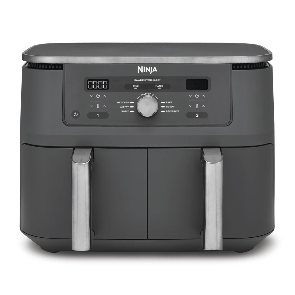 [DZ400UK] Ninja DZ400UK 9.5 litre MAX 6-in-1 Dual Zone Air Fryer - Gun Metal Grey