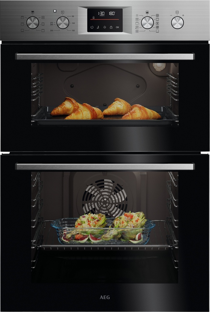 [OU5CP40M] AEG OU5CP40M 61L Double Electric Oven - Stainless Steel