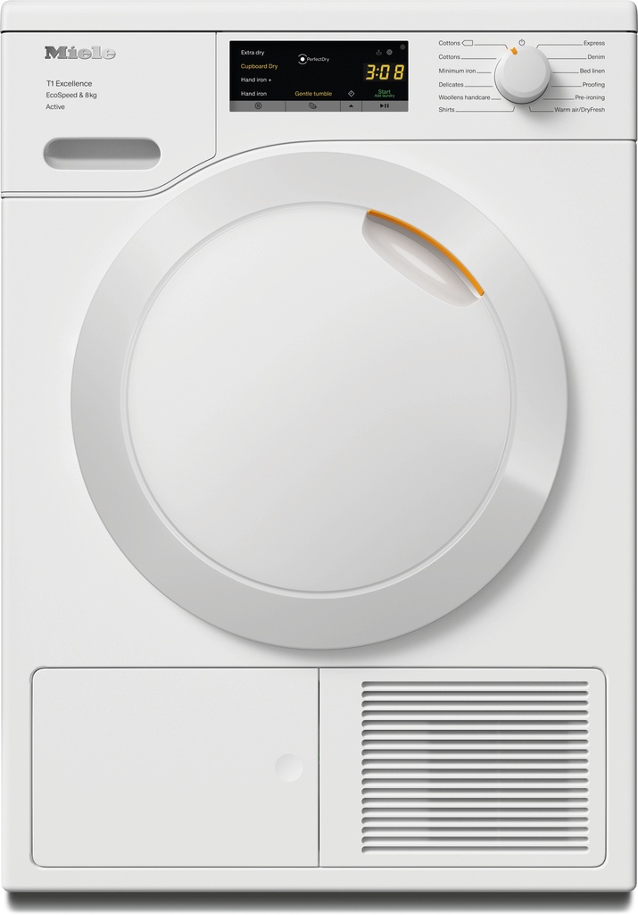 Miele TEA525 8kg Heat Pump Tumble Dryer - White