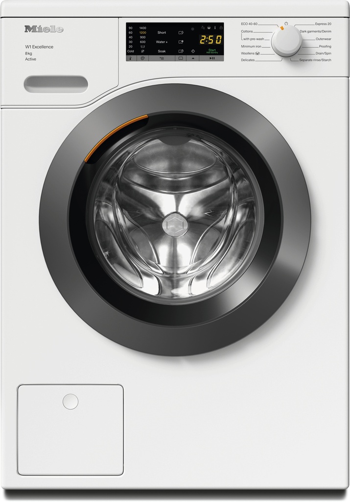 [WEA125 WCS] Miele WEA125 WCS 8kg 1400 Spin Washing Machine - White