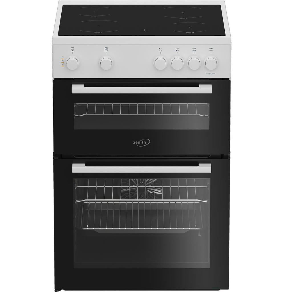 [ZET605W] Zenith ZET605W 60cm Electric Cooker with Ceramic Hob - White