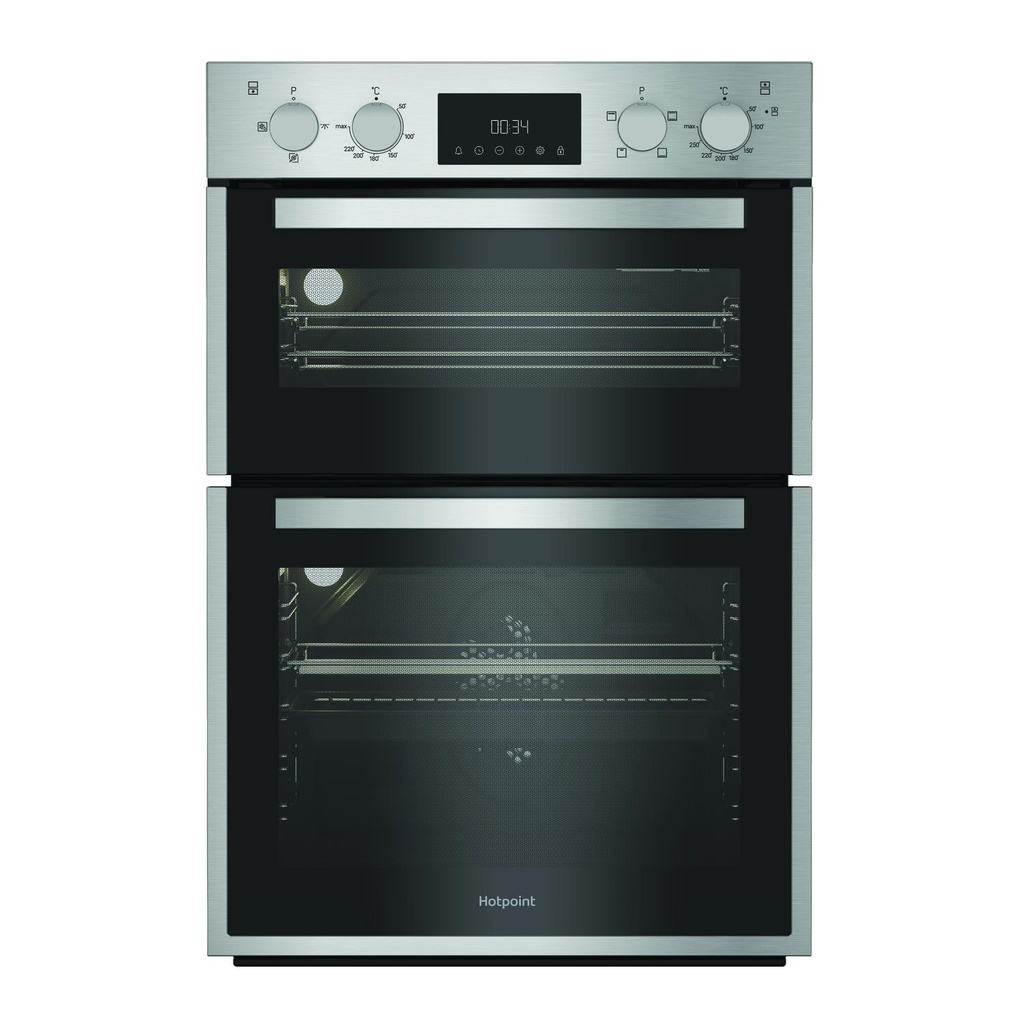 Hotpoint DIH10DIX 59.4cm Built In Electric Double Oven - Silver