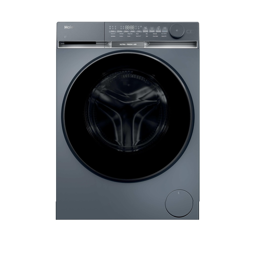 Haier HW100-B14387GUUK 10kg, 1400 Spin Washing Machine - Graphite