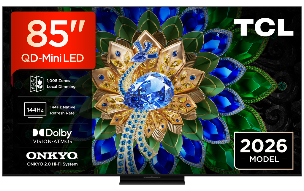 TCL 85A400U-UK 85" QD-MINI LED TV - Black